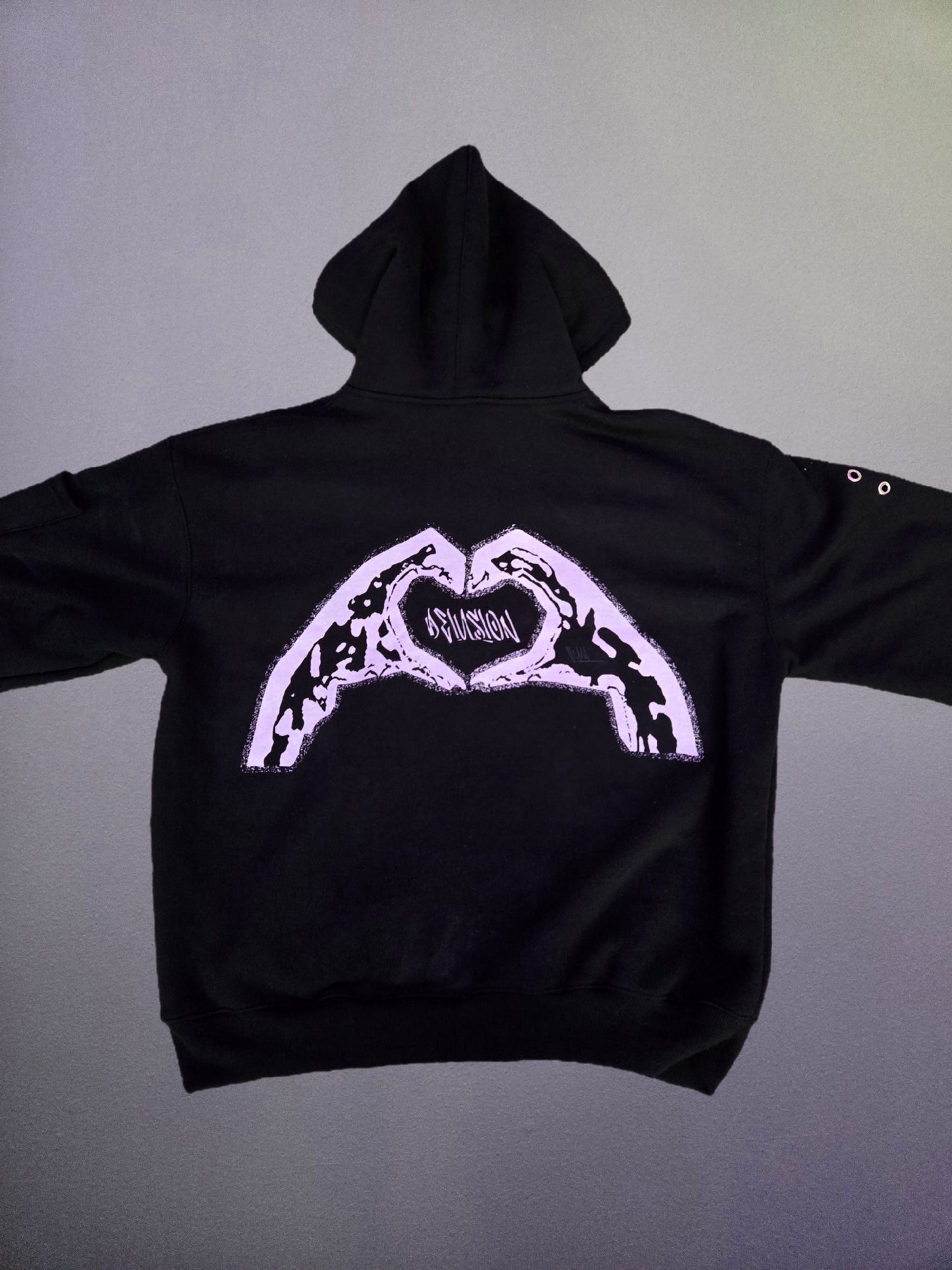 ILY4L ZIP-UP HOODIE (BLACK)