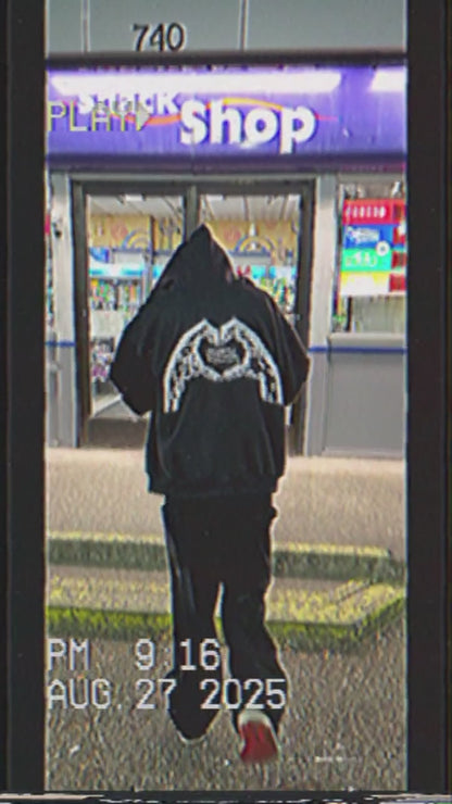 ILY4L ZIP-UP HOODIE (BLACK)